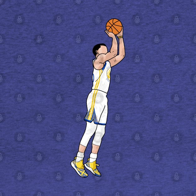 Steph Curry Jumper - Drawing by thesportstation